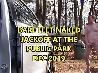 Barefeet Naked Jo At Park Car Park December 2019 free video