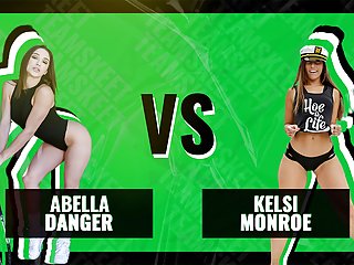 Teamskeet - Battle Of The Babes - Abella Danger Vs Kelsi Monroe - The Best Big Bouncing Booty Trophy free video