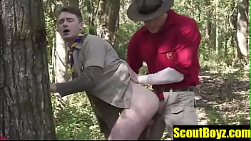 Scoutboyz - Jock Watches Dad And Boy Fuck Outdoors free video