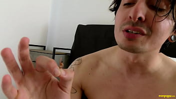 Giant Emo Boy Shoves A Little Toy In His Ass free video
