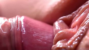 Extremily Close-Up Pussyfucking. Macro Creampie free video