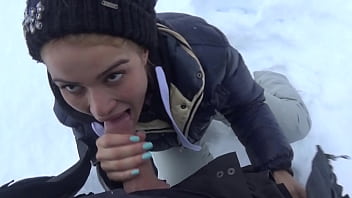 Hot Student Suck Professor Big Dick After Ski Lesson free video