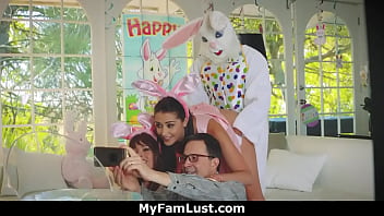 Stepbro In Bunny Costume Fucks His Horny Stepsister On Easter Celebration - Avi Love free video