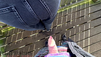 Risky Public Outdoor Quickie With Girl In Jeans Ends With Cum On Floor, Projectfundiary free video