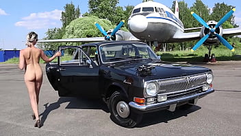 Soviet Plane, Black Volga And Nude Model free video