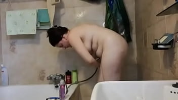 Your Fat And Ugly Italian Mom Opens Her Legs And Takes A Shower Full Of Soap free video