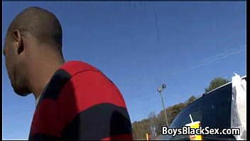 Black Muscular Gay Dude Fuck White Twink Boy - Blackonboys 13