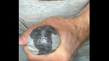 Cum In Leggings! I Masturbate My Dick And Sperm Seeps Through Gray Leggings! Close-Up free video