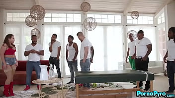 Curvy Carmen Valentina Gangbangs Group Of Black Men For Repayment free video