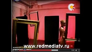 Svetlana Demeschenko Looking Through A Picture Frame And Stripping free video