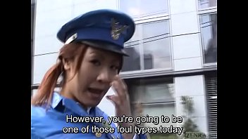 Subtitled Japanese Public Nudity Miniskirt Police Striptease free video