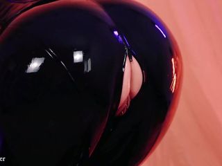 Latex Rubber Catsuit Compilation Video By Milf Fetish Model Arya Grander