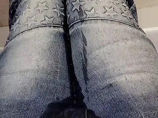 Trying To Make It To The Toilet Before Losing Control And Soaking My Favorite Skinny Jeans Pov free video