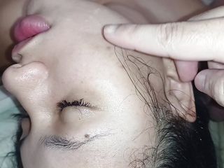 Fucking The Bitch's Face, Masturbating Me And Filling Her With Creampie free video
