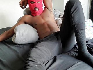 Extreme Degrading While I Stroke My Big Fat Black Cock In My Red Ski Mask free video
