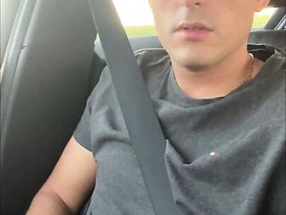 German Twink Boy Jerks Off In Moving Car And Cums free video