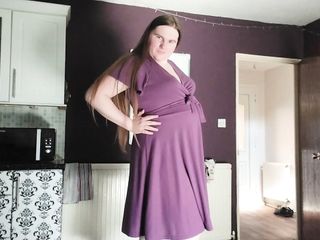 Sexy Trans Bbw In Heels And A Vintage Dress