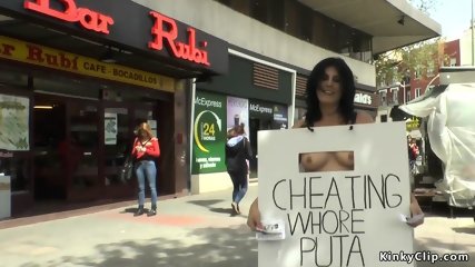 Cheating Spanish Slut Anal Fucked In Public free video