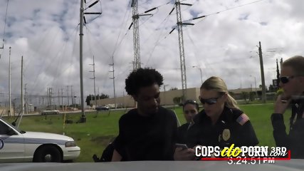 Black Cock Suspect Gets Caught By Curvy And Horny Cops free video