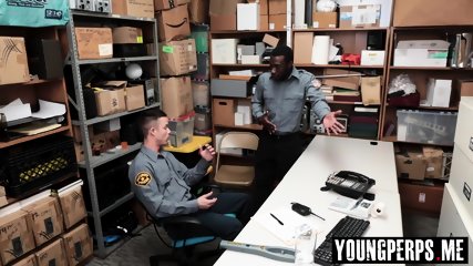 Senior Lp Officer Takes Fellow Officers Anal Virginity