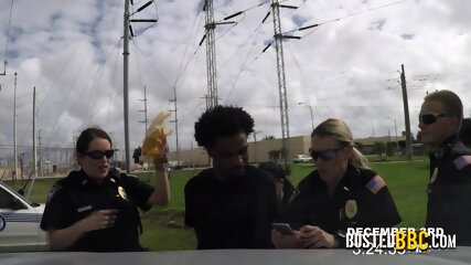 Sexy Interracial Threesome At The Rooftop, These Cops Are Really Horny Today free video